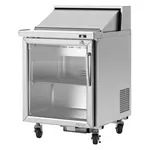 Turbo Air PST-28-G-N 1 Glass Door Sandwich/Salad Prep Table