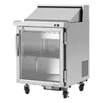 Turbo Air PST-28-G-N 1 Glass Door Sandwich/Salad Prep Table