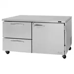 Turbo Air PUR-60-D2L-N, 2 Drawers 1 Left-Hinged Door Undercounter Refrigerator