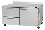 Turbo Air PWF-60-D2L-N, 2 Drawers 1 Left-Hinged Door Worktop Freezer