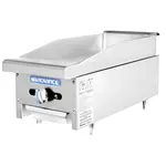Turbo Air TAMG-12, 12-inch Radiance Manual Control Griddle, CSA