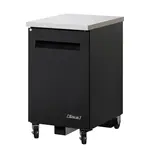 Turbo Air TBB-1SB-N6, 24-Inch 1 Solid Door Underbar Back Bar, Black Vinyl Ext.