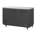 Turbo Air TBB-2SB-N6, 59-Inch 2 Solid Doors Underbar Back Bar, Black Vinyl Ext.