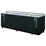 Turbo Air TBC-95SB-N Underbar 3 Lids Black Vinyl Ext. Bottle Cooler
