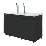 Turbo Air TBD-2SBD-N6 Underbar 2 Keg Beer Dispenser, Black Vinyl Ext.