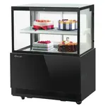 Turbo Air TBP36-46FN-B, 36-inch 2 Tiers Black Refrigerated Bakery Case, Front Open