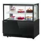Turbo Air TBP48-46FN-B, 48-inch 2 Tiers Black Refrigerated Bakery Case, Front Open
