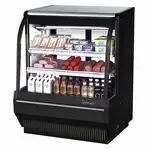 Turbo Air TCDD-48H-B-N, 48-Inch Curved Glass High Profile Refrigerated Bakery Case - 2 Shelves