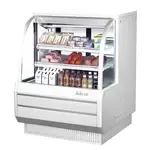 Turbo Air TCDD-48H-W-N, 48-Inch Curved Glass High Profile Refrigerated Bakery Case - 2 Shelves