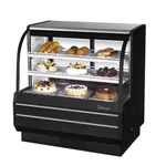 Turbo Air TCGB-48-B-N, 48.5-Inch 15.6 cu. ft. Curved Glass Refrigerated Bakery Display Case with 2 Shelves