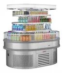 Turbo Air TIOM-20RSRS-N, 68-inch Island Display Case, Stainless Steel Self-Serve Merchandiser