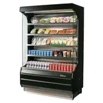 Turbo Air TOM-40B-SP-N Open Display Vertical Merchandiser 39-Inch L Full Size Solid Side Panel-Black