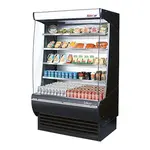 Turbo Air TOM-48DXB-N Open Display Merchandiser 48-Inch L Extra Deep Black, 34-Inch Deep Black
