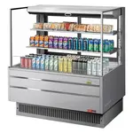 Turbo Air TOM-48L-UFD-S-3S-N, 46-inch 2 Shelf Low Profile Open Display Case, Rear Sliding Doors