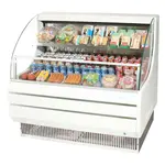 Turbo Air TOM-50LW-N Open Display Horizontal Merchandiser 50-Inch L Low Profile-White