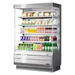 Turbo Air TOM-50S-N, 50-inch Stainless Steel Slim Line Open Display Horizontal Merchandiser
