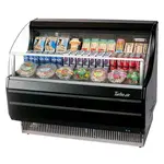 Turbo Air TOM-50SB-N Open Display Horizontal Merchandiser 50-Inch L Slim Line-Black (Discontinued)