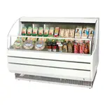 Turbo Air TOM-50SW-SF-N Open Display Horizontal Merchandiser 50-Inch L Slim Line SS Front Panel-White