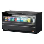 Turbo Air TOM-60UC-B-N 60-inch Low Profile Black Open Display Merchandiser, Solid Side Panel