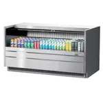 Turbo Air TOM-60UC-S-N 60-inch Low Profile Stainless Steel Open Display Merchandiser, Solid Side Panel