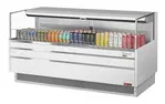Turbo Air TOM-72L-UF-W-1S-N, 71-inch Horizontal Low Profile White Open Display Case