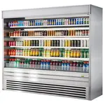 Turbo Air TOM-96ES-N 92-Inch Vertical Stainless Steel Open Display Merchandiser, Air Curtain