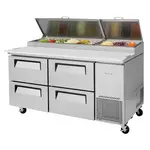 Turbo Air TPR-67SD-D4-N 4 Drawers Pizza Prep.Table