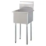 Turbo Air TSA-1-N, 18 x18 x13-inch One Compartment Sink, Stainless Steel