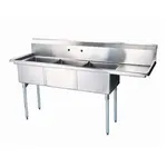 Turbo Air TSA-3-R1-E, 75-inch Three Compartment Sink, Green World Series