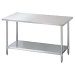 Turbo Air TSW-3048-SS, 48-inch Stainless Steel Work Table with Shelf
