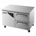 Turbo Air TUR-48SD-D2-N 1 Solid Door+2 Drawers Undercounter Refrigerator