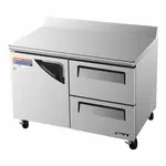 Turbo Air TWR-48SD-D2-N 1 Solid Door+2 Drawers Worktop Refrigerator