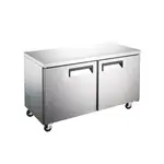 Universal Coolers Universal SC-48-LBI, 48-Inch 12 Cu. Ft. Undercounter Two Door Worktop Refrigerator