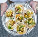 VerTerra 01-22-10B-X 4-inch Eco-Friendly Square Palm Leaf Plate, 25/PK