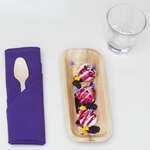 VerTerra 01-22-18B-X 4x10-inch Eco-Friendly Rectangular Palm Leaf Tray, 25/PK