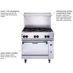 Vulcan 36S-6BN, 36-Inch Gas Restaurant Range