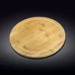 Wilmax WL-771090/A 12-Inch Round Bamboo Serving Board, 18/CS