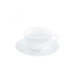 Wilmax WL-880106/6C, 6 Oz Porcelain Tea Cup and Saucer Set, 8/SET