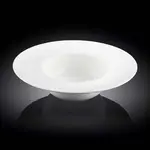 Wilmax WL-991187/A 10-Inch Round White Porcelain Deep Plate, 18/CS