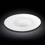 Wilmax WL-991271/A 11-Inch Round White Porcelain Deep Plate, 18/CS