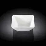 Wilmax WL-992611/A 4.75x4.5x2.5-Inch Square White Porcelain Dish, 72/CS