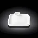 Wilmax WL-992654/A 10x10-Inch Teona White Porcelain Square Platter, 24/CS