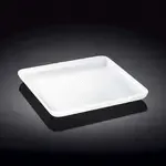 Wilmax WL-992680/A 8.5x8.5-Inch White Porcelain Square Dish, 24/CS