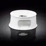 Wilmax WL-996006/A 5-Inch White Porcelain Warming Stand, 24/CS