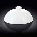 Wilmax WL-996009/A 8-Inch White Porcelain Lid for Main Course, 24/CS