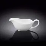 Wilmax WL-996014/A 3 Oz White Porcelain Sauce Boat, 96/CS