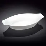 Wilmax WL-997008/A 8-Inch Oval White Porcelain Baking Dish, 48/CS