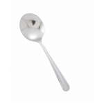 0001-04, Dominion Medium Weight Bouillon Spoon, 18/0 Stainless Steel, Vibro Finish, 12/Pack