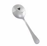 0082-04, Windsor Medium Weight Bouillon Spoon, 18/0 Stainless Steel, Vibro Finish, Clear View 24/Pack