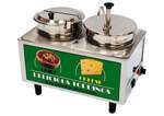 Winco 51073A, Benchmark Chili & Cheese Warmer - 1 Pump & 1 Ladle and Lid, 120v